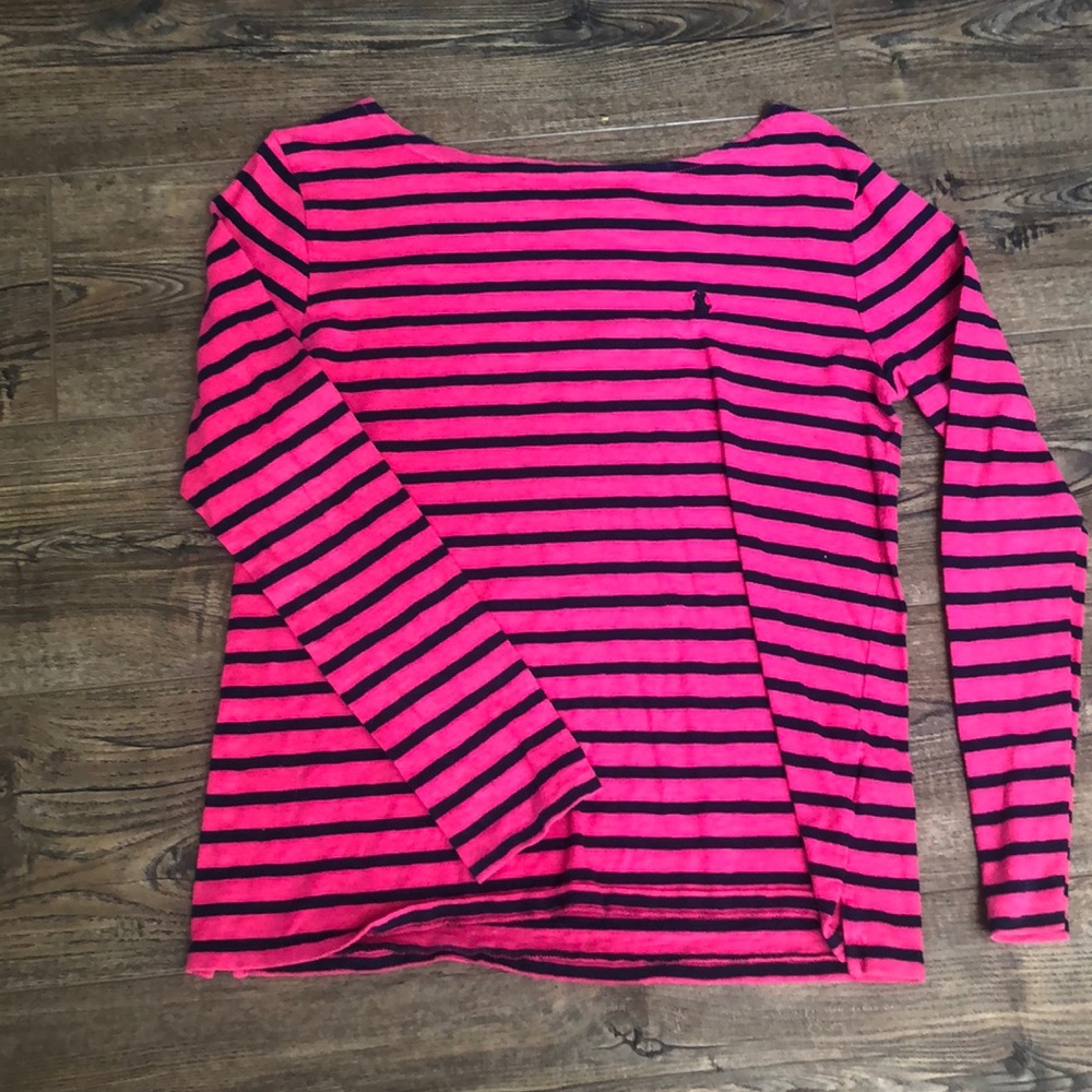 Ralph Lauren sport long sleeve striped shirt.